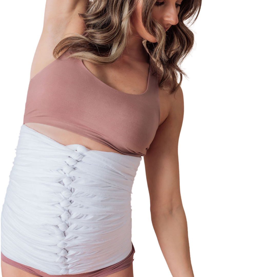 Belly Besties Postpartum Belly Wrap Kit | C-Section Safe | Sizes 0–20+