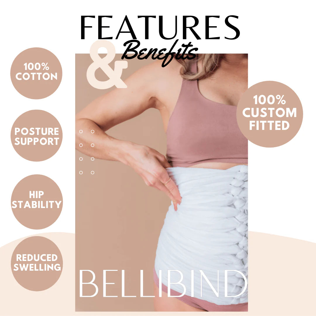 Belly Besties Postpartum Belly Wrap Kit | C-Section Safe | Sizes 0–20+