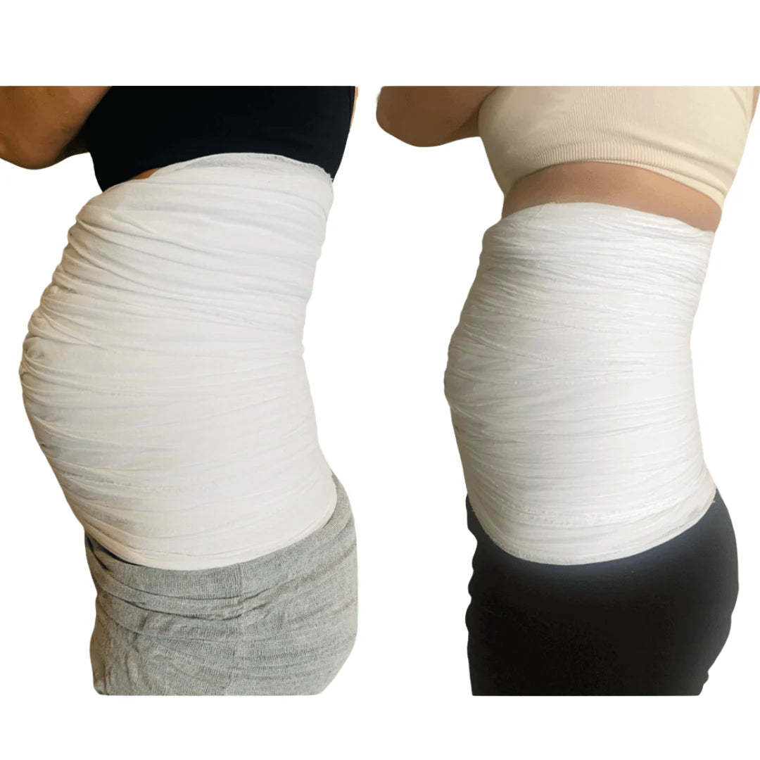 Belly Besties Postpartum Belly Wrap Kit | C-Section Safe | Sizes 0–20+