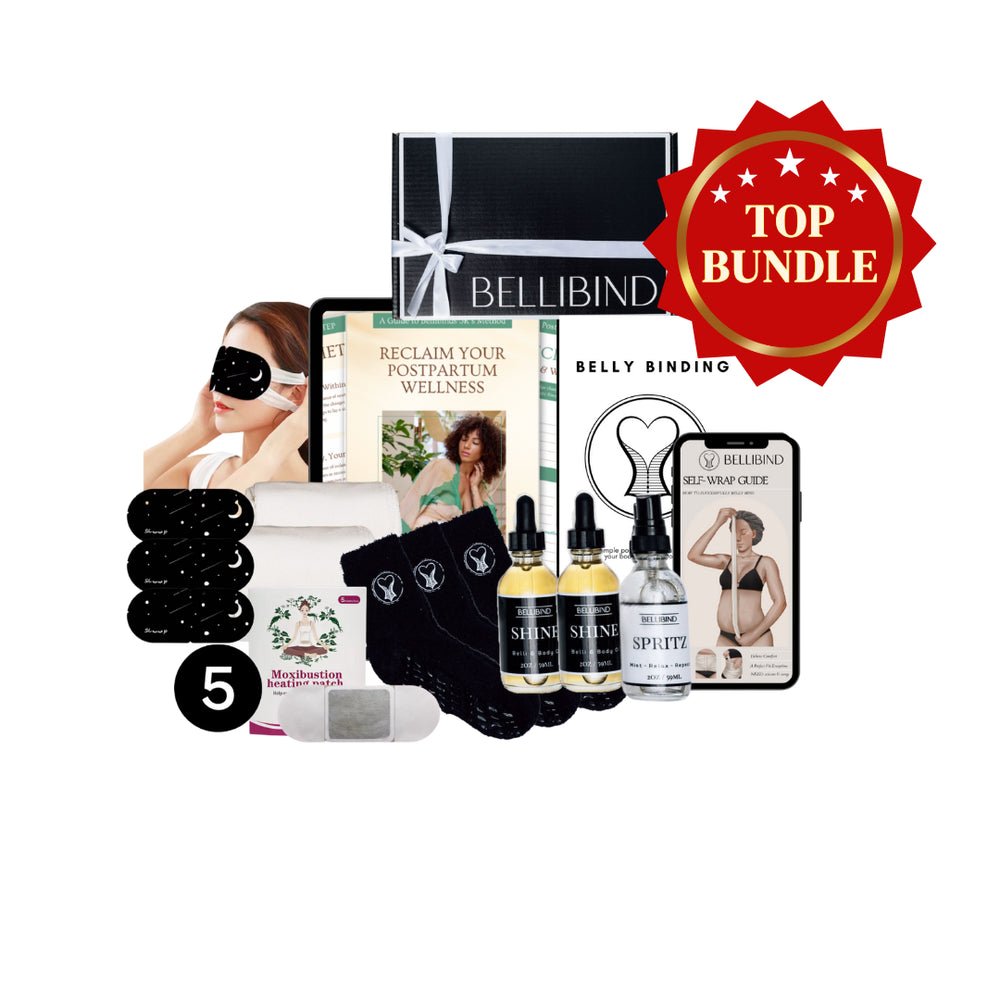 RECLAIM: Luxe Post - Birth Belly Enhancement Wrap & Recovery Ritual Bundle - BellibindBellibind