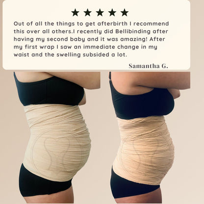 RECLAIM: Luxe Post - Birth Belly Enhancement Wrap & Recovery Ritual Bundle - BellibindBellibind